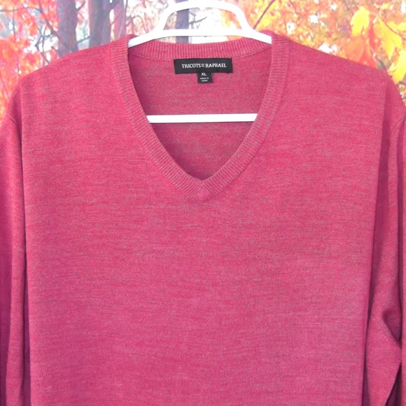 Tricots St. Raphael V Neck Sweater XL - Picture 3 of 5